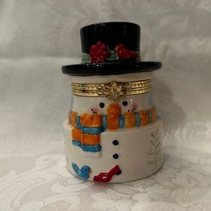 House of Lloyd’s Festive Snowman Trinket Box Multicolor